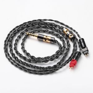 Accessories 8nocc single crystal copper +2core goldplated wire balance cable hd650 HD600 hd700 hd660s earphone upgrade cable 4.4mm 3.5mm