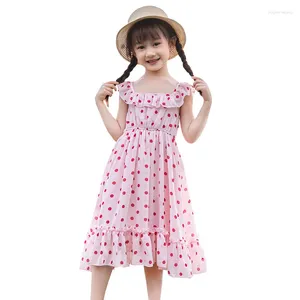 Mädchen Kleider Mädchen Kleid Sommer 2024 Teen Blumenmuster Strand Für Böhmen Prinzessin Kinder Kostüm 5 6 7 8 9 10 12 Jahre