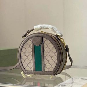 Sacos de ombro redondos mulheres bolsa bolsas designer saco clássico letras totes crossbody topo com caixa de presente