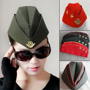 Berets Army Garrison Cap Cotton Suture Precision Vuxen kostymtillbehör