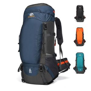 Resemän ryggsäck stor kapacitet blå utomhus bergsbestigning ryggväskan vattentät nylonduk 2021 män kvinnoports bagpack236l