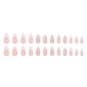 False Nails Pearl & Rhinestone Embellished Fake Environment Friendly ABS Resin Material For DIY Your Own Nail Art At Home