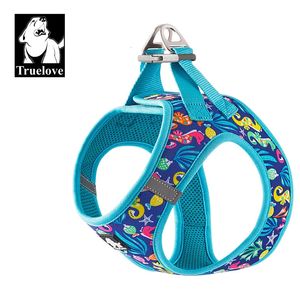 Truelove Pettorina per animali Soft Air Mesh Gilet riflettente regolabile per animali domestici Razze piccole e medie Pettorina per cani regolabile senza trazione TLH3016 240115