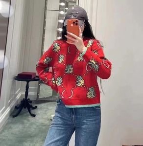 Magnioni da donna New Spring New Womens Women Casual Fashion Designer Sweaters Brands Tops Red
