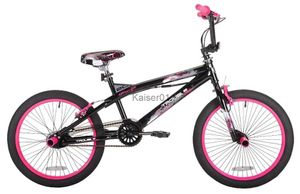 Bicicletas 20 Meninas Bicicleta BMX Preto/Rosa Bicicletas infantis para meninas