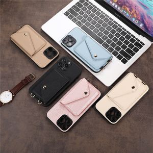 Crossbody Wallet Case for iPhone 11-15 Serials with Card Holder Leather Case with Long Conder Counter Presplist Flip Flip for iPhone