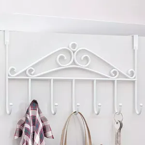 Hooks Non Perforated Door With Hook Storage Rack Nailed Back Hanging Clothes And Hat