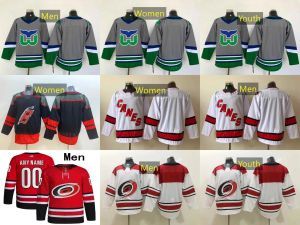 Custom Mens women youth Carolina Hockey Jersey Hurricanes 8 Brent Burns 5 Jalen Chatfield 15 Dylan Coghlan 76 Brady Skjei 74 Jaccob Slavin 31 Frederik Andersen 22 B