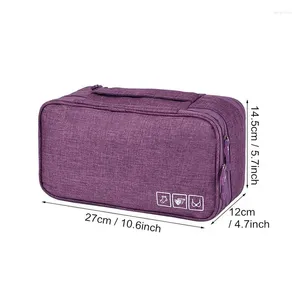 Cosmetic Bags Daily Travel Storage Bag For Underwear Cosmetics Makeup Organizer Wardrobe Closet Clothe Pouch Socks Panties Bra