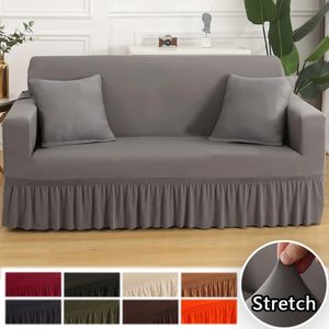 Solid Color Sofa Cover For Living Room Stretch Couch Corner L shape Combination Chaise Slipcover Home Decor Removable 240115