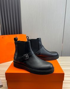 2024 botas de tornozelo dos homens feitos à mão deslizamento em nova plataforma botas de motocicleta masculino marca designer trabalho sapatos ao ar livre tamanho 38-45