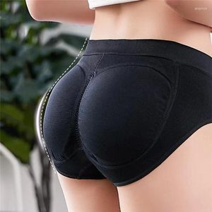 Women's Shapers Women Sponge Padded Abundant Buttocks Pants Lady Push Up Middle Waist Panties Briefs Underwear