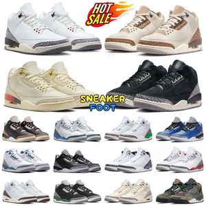 Jumpman 3 Basketball Shoes 3s mens trainers women sneakers Palomino Wizards White Cement Reimagined Lucky Green Desert Elephant UNC outdoor sports