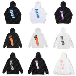 Moda grafik kapüşonlu tasarımcı kazak erkek lüks kapüşon Avrupa Amerika Birleşik Devletleri Tide v Lone Klasik Desen Baskı Yüksek Sokak Hoodies