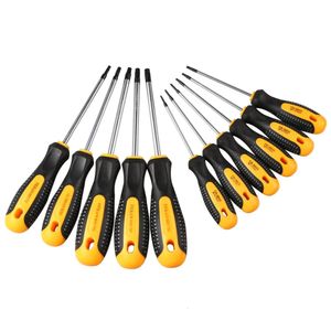 CR-V Säkerhetshål Torx Skruvmejselkombination Set Magnetic Screw Driver Bit T5-T30 Kit för telefon Reparation Handverktyg 240115