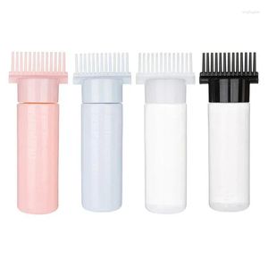 Storage Bottles Jars 180Ml Portable Hair Oil Applicator Bottle Hairdressing Shampoo Dye Refillable Coloring Styling Tools Drop Deliver Otwj7