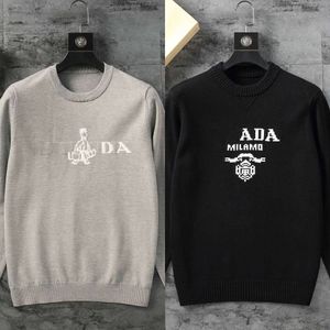 Swater bluza z kapturem męski projektant Allover List Quality Technlety Swetery wydrukowane Otton Knit Crewneck Men Men Letter Paris Sportswear S1