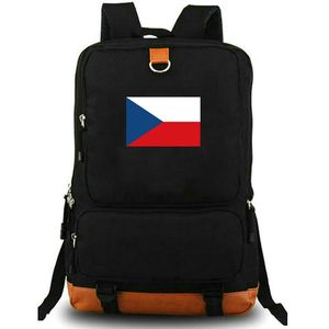 Çek sırt çantası Cze Country Flag Daypack Prag Okul Çantası Ulusal Banner Baskı Rucksack Leisure Schoolbag Dizüstü Günü Paket