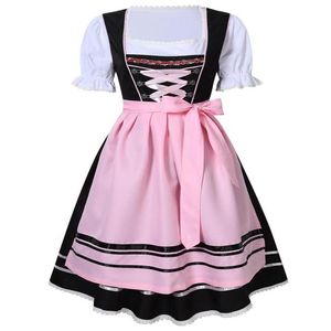 コスチュームアクセサリーレディースオクトーバーフェストdirndl taverniereフェスティバルカーニバルデギュージュメントショート3pcウェイトレスビールメイドガールファンシードレチ306q