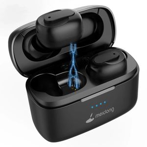 Earphones Meidong KY05 True Wireless Earphones Bluetooth Headphones Touch Control Wireless Earbuds Charging Case inEar Builtin Mic