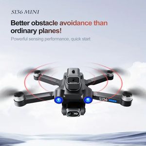 Dron S136 GPS z aparatem HD 720p, podwójny bateria, 5G zdalny sygnał sterowania, pozycjonowanie przepływu optycznego, silnik bezszczotkowy, powrót jedncekowy