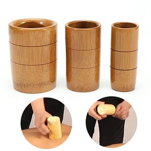 Bamboo cups for Traditional Chinese Cupping Set Body Therapy Cellulite Kit Carbonized Bamboo Suction Cups Acupuncture Massage