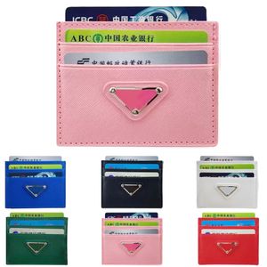 Triangle Luxurys korthållare Designer Plånbok äkta läderpasshållare Kvinnmynt Purses Cardholder Mens plånböcker Key Pouch Fashion Purse Pocket Organizer