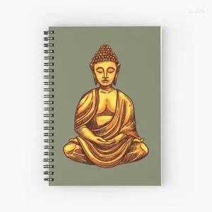 Buddha Statue Pattern Spiral Notebook Journal 120 Pages Students Note Books For Journaling Notes Study School Work Writing Gifts