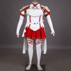 Damen Sword Art Online Asuna Halloween Cosplay Kostüm Outfit Kleid Dress248v