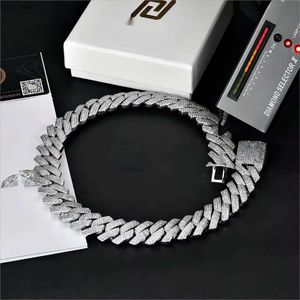 Pedesigner Pass Diamond Test Gra Moissanite Chain Sier Hip Hop Men Jewelry Cuban Gold Designer Necklace