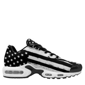 Coolcustomize personalizado bandeira dos EUA estrela patriótica novo design tênis unissex Pod nome de design próprio texto logotipo homens mulheres moda conforto rendas até esportes corrida sapatos casuais