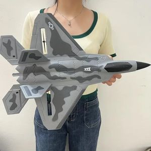 Super Large F22 Remote Control Fighter Four Channel Toy Fixed Wing Glider Aircraft Model Toy Drone