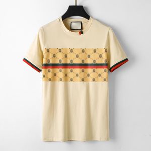 Fritid för män t -shirt lyxdesigner bröstbokstav tryckt t skjortor högkvalitativ ren bomull runda hals topp tees beige svartvitt valfritt cci tshirt