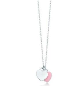 Collana tiffanyjewelry collane argentate a pendente femminile gioiello squisito artigiano logo ufficiale cuore e co -lussuoso collana tiffanyjewelry 221