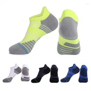 Men's Socks Summer Fashion Ankle High Quality Striped Low Tube Running Elastic Breathable Deodorant Short