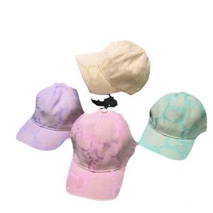 Designer Ball Caps New Candy Color Old Flower Big G-Letter Baseball Hat Fashionable and Versatile Trendy Duck Tongue Hat High Quality 5V77