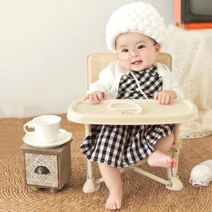 Baby Pography Costume Grandma Grandpa Play Suit Po Studio Shoot Modeling Auxiliary Products Elderly Wig Hat Gentleman Suit 240115