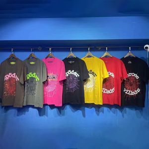 Sp5der YoungThug, летние новые мужские и женские свободные повседневные футболки с короткими рукавами из пенопласта, хлопковые топы в стиле нисекс, мужские винтажные футболки, летняя свободная футболка Rock SMLXL