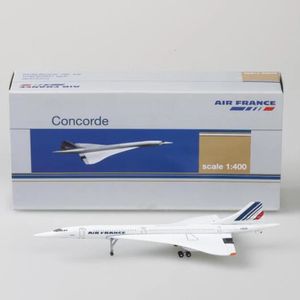 14CM 1 400 Model Alloy Concorde Air British France Airplane 1976-2003 Airline Display Toys Model Collection For Children 240115