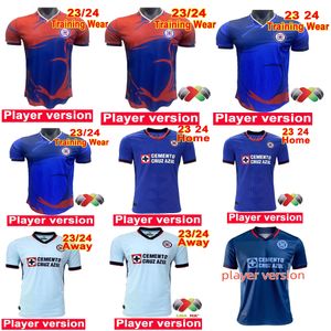 23 24 Cruz Azul Versão do Jogador Camisas de Futebol CDSyC Liga do México Pineda Romo ALVARADO RODRIGUEZ Home Away Terceiro Camisas de Futebol LIGA MX Camisetas de Futbol Kit