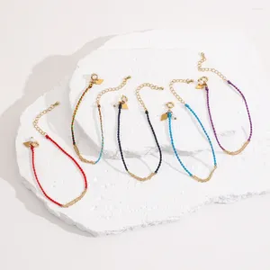 Charme pulseiras fino clássico casal trança pulseira multicolor thread sorte corda pulseiras para homens mulheres pulseira minimalista jóias