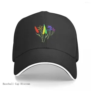 Ball Caps Subted Pride Flowers Gay Cap Baseball Wojskowe alpinię taktyczną dla mężczyzn kobiet