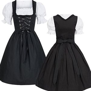 Akcesoria kostiumowe xxxxxl xxxxl Plus size damska niemiecka sukienka Dirndl Tradycyjna bawarska dziewczyna z piwem Oktoberfest Costium FO2728