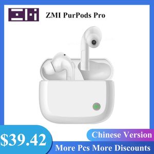 Słuchawki ZMI Purpods Pro Tws bezprzewodowe słuchawki chińska Wersja Aktywne szum anulowanie Bluetooth 5.2 Słuchawki IPX4 Wodoodporne słuchawki