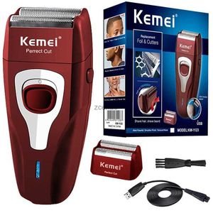 Electric Shaver Kemei 1123 Rechargeable Electric Shaver Hair Beard Powerful Electric Razor For Men Bald Head Shaving Machine With Extra Mesh