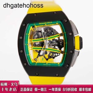 Richardmills Orologi Orologio meccanico Secondhand95 Ne Wrich Ardmill Errm61 Mens Serie Swatch Green Runwa Yhollo Wntptc Arbo Nfiber Black Ceram Icring