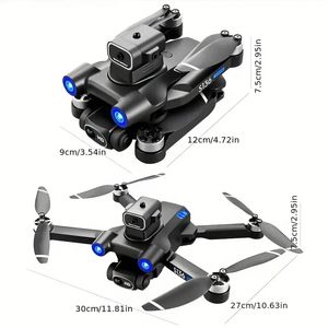 KXMG S136 DRONE GPS RC Drone HD Dual Camera Professional Photography Hinder Undvikande Brushless Helicopter Foldbar Quadcopter Gift Toys UAV