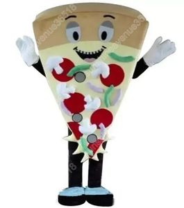 Costume da mascotte di pizza gustosa di alta qualità Personaggio a tema dei cartoni animati Carnevale unisex Carnevale di Halloween Adulti Festa di compleanno Fancy Outfit per uomini donne