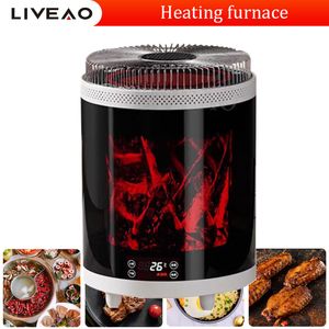 Hemsimulering Flaming Mountain Electric Pise Pise Bedroom Energy Saving Heating Wire Fan Heater