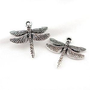 22848 45PCS Alloy Antique Silver Vintage Insects Dragonfly Pendant Charm Fashion Jewelry Accessory DIY Part277k